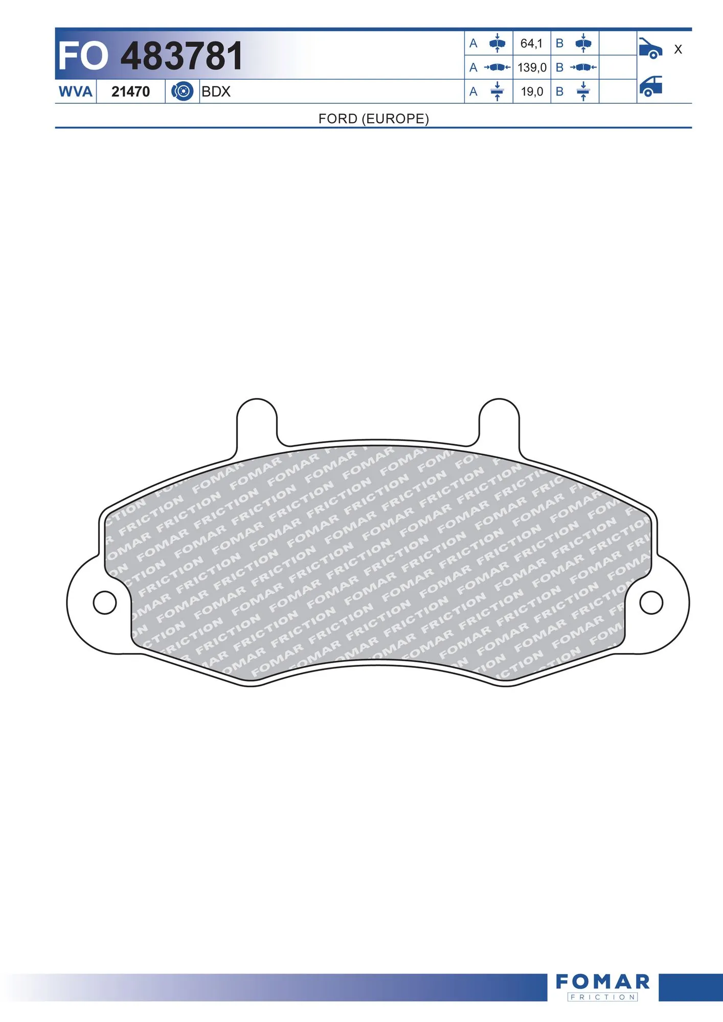 Brake Pad Set, disc brake